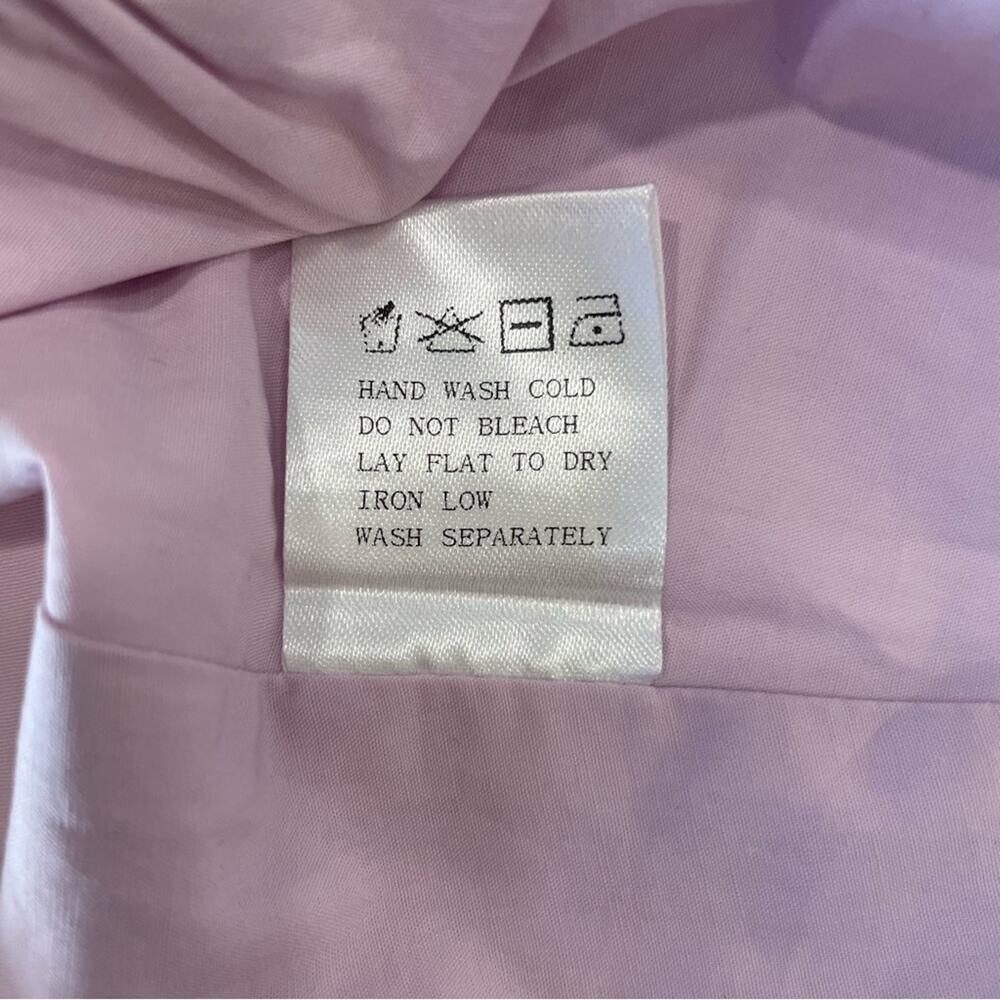 SuperDown Shay Puff Sleeve Crop Top Size Small in Lavender - Picture 8 of 9